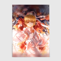 Постер Бездомный Бог. Юкинэ в цветах