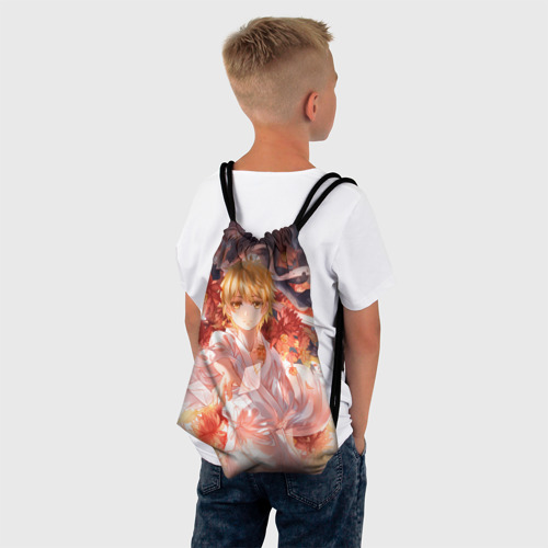 Рюкзак-мешок 3D Бездомный Бог. Юкинэ в цветах - фото 4