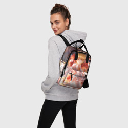 Женский рюкзак 3D Бездомный Бог. Юкинэ в цветах - фото 2