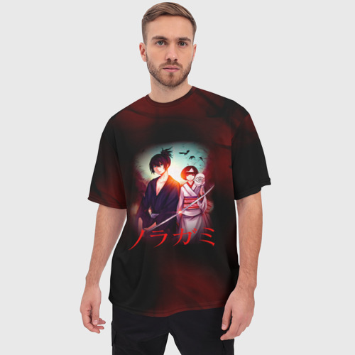 Мужская футболка oversize 3D Ябоку и Нора. бездомный Бог, цвет 3D печать - фото 3