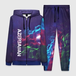 Женский костюм 3D Azerbaijan - флаг Азербайджан волнистый