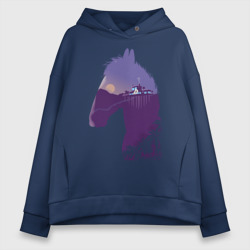 Женское худи Oversize хлопок БоДжек силуэт