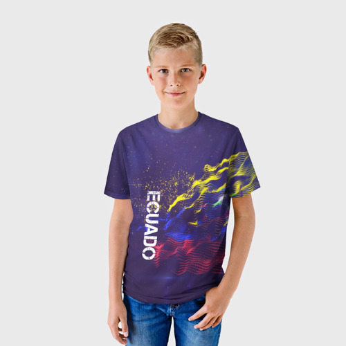 Детская футболка 3D Ecuado(Эквадор), цвет 3D печать - фото 3