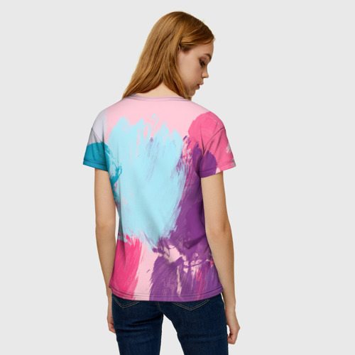 Женская футболка 3D BTS Colors, цвет 3D печать - фото 4