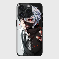 Чехол силиконовый для Apple iPhone 15 Pro матовый Токийский гуль - Характер