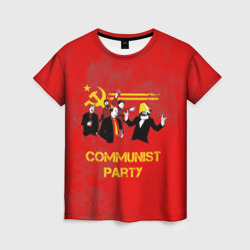 Женская футболка 3D Communist party