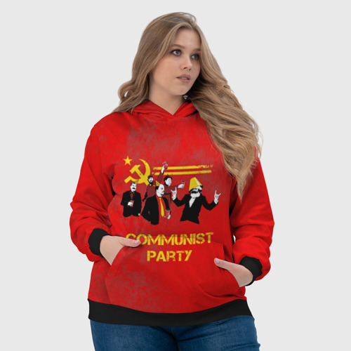 Женская толстовка 3D Communist party, цвет 3D печать - фото 6