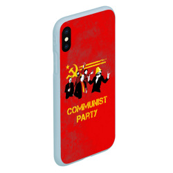 Чехол для iPhone XS Max матовый Communist party - фото 2