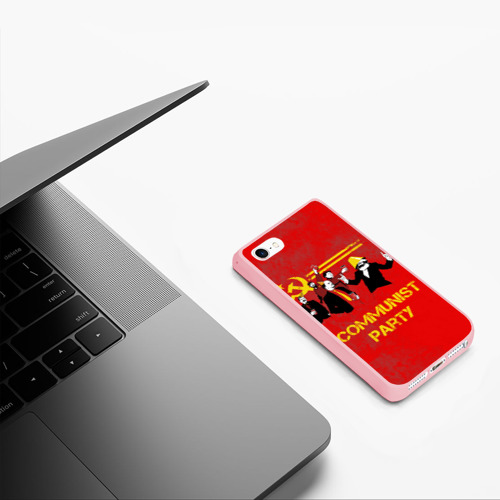 Чехол для iPhone 5/5S матовый Communist party - фото 5