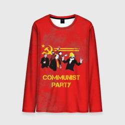 Мужской лонгслив 3D Communist party