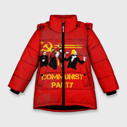 Зимняя куртка для девочек 3D Communist party