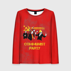 Женский лонгслив 3D Communist party