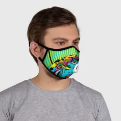 Маска из неопрена Психоделика девушка с третьим глазом - фото 2