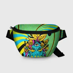 Поясная сумка 3D Психоделика девушка с третьим глазом