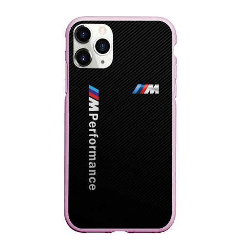 Чехол для iPhone 11 Pro Max матовый с принтом BmW m performance, вид спереди №1