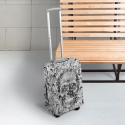 Чехол для чемодана 3D Череп из ахегао - фото 2
