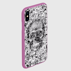 Чехол для iPhone XS Max матовый Череп из ахегао - фото 2