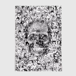 Постер Череп из ахегао