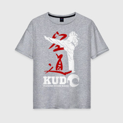 Женская футболка хлопок Oversize Kudo