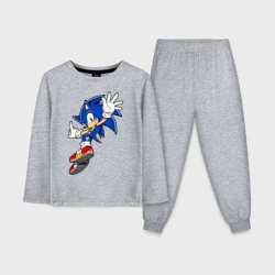 Детская пижама с лонгсливом хлопок Sonic