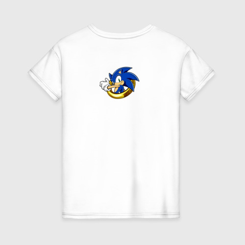 Женская футболка хлопок Sonic, цвет белый - фото 2