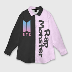 Женская рубашка oversize 3D BTS RM