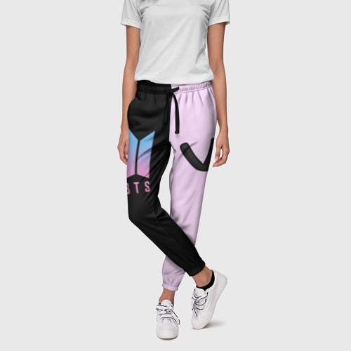 Женские брюки 3D с принтом BTS V, фото на моделе #1