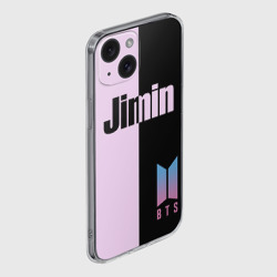 Чехол для iPhone 15 силиконовый с защитой камеры BTS Jimin - фото 2
