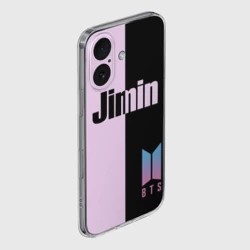 Чехол для iPhone 16 силиконовый с защитой камеры BTS Jimin - фото 2