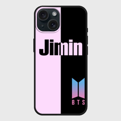 Чехол силиконовый для Apple iPhone 15 матовый BTS Jimin