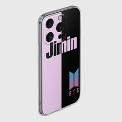 Чехол для iPhone 15 Pro Max силиконовый с защитой камеры BTS Jimin - фото 2