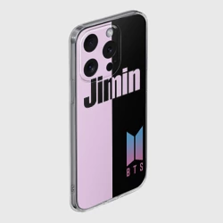 Чехол для iPhone 15 Pro силиконовый с защитой камеры BTS Jimin - фото 2