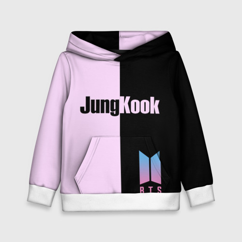 Детская толстовка 3D BTS Jung Kook, цвет белый