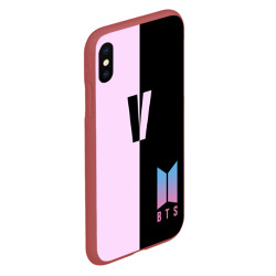 Чехол для iPhone XS Max матовый BTS V - фото 2