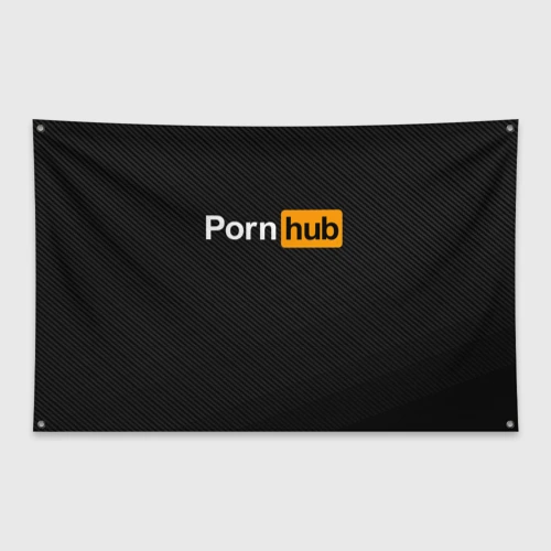 Флаг-баннер Pornhub карбон