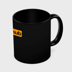 Кружка с полной запечаткой Pornhub карбон