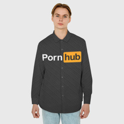Мужская рубашка oversize 3D Pornhub Порнхаб - фото 2
