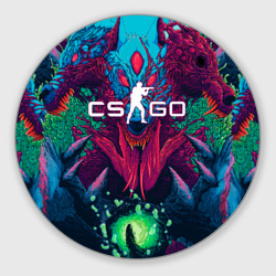 Круглый коврик для мышки CS-GO Hyper Beast