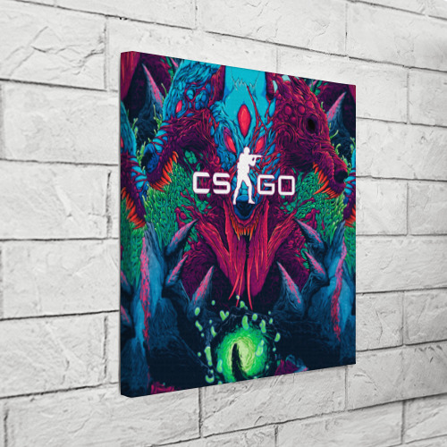 Холст квадратный CS-GO Hyper Beast, цвет 3D печать - фото 3