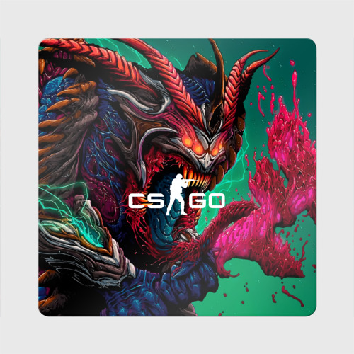 Магнит виниловый Квадрат CS GO  hyper beast  skin