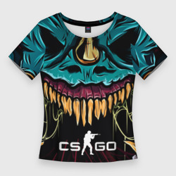 Женская футболка 3D Slim CS GO Hyper beast skin