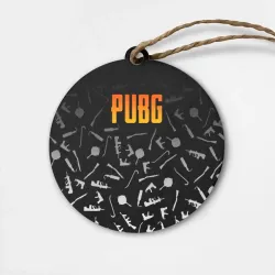 Деревянная игрушка круг PUBG