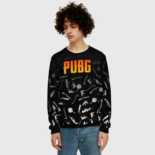 Мужской свитшот 3D PUBG, цвет черный - фото 3