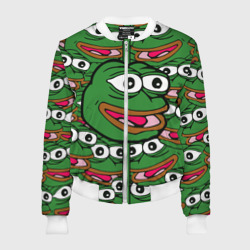 Женский бомбер 3D Good Sad frog