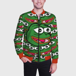 Мужской бомбер 3D Good Sad frog - фото 2