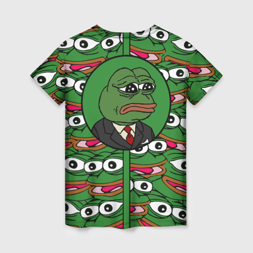 Женская футболка 3D Good Sad frog, цвет 3D печать - фото 2