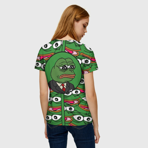 Женская футболка 3D Good Sad frog, цвет 3D печать - фото 4