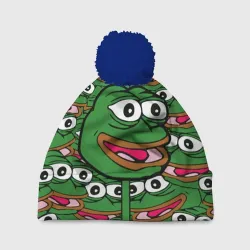 Шапка 3D c помпоном Good Sad frog