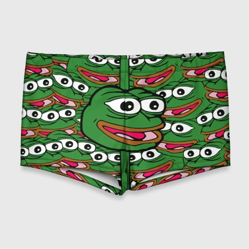 Мужские купальные плавки 3D Good Sad frog
