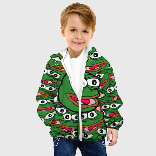 Детская куртка 3D Good Sad frog, цвет белый - фото 3